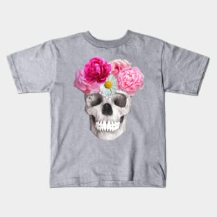 Flowered skull Kids T-Shirt